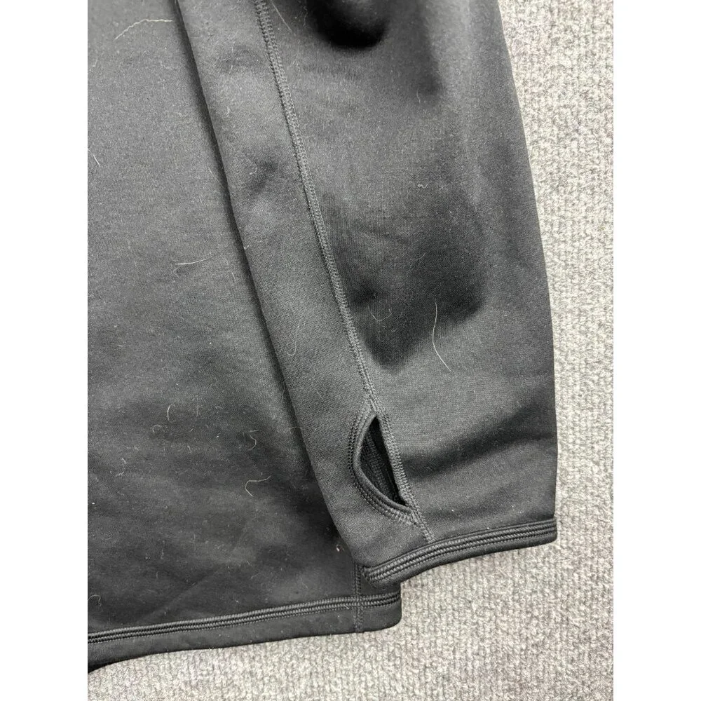 The North Face Sweatshirt‎ Mens XL Black 1/4 Zip Fleece Pullover Thermal Logo